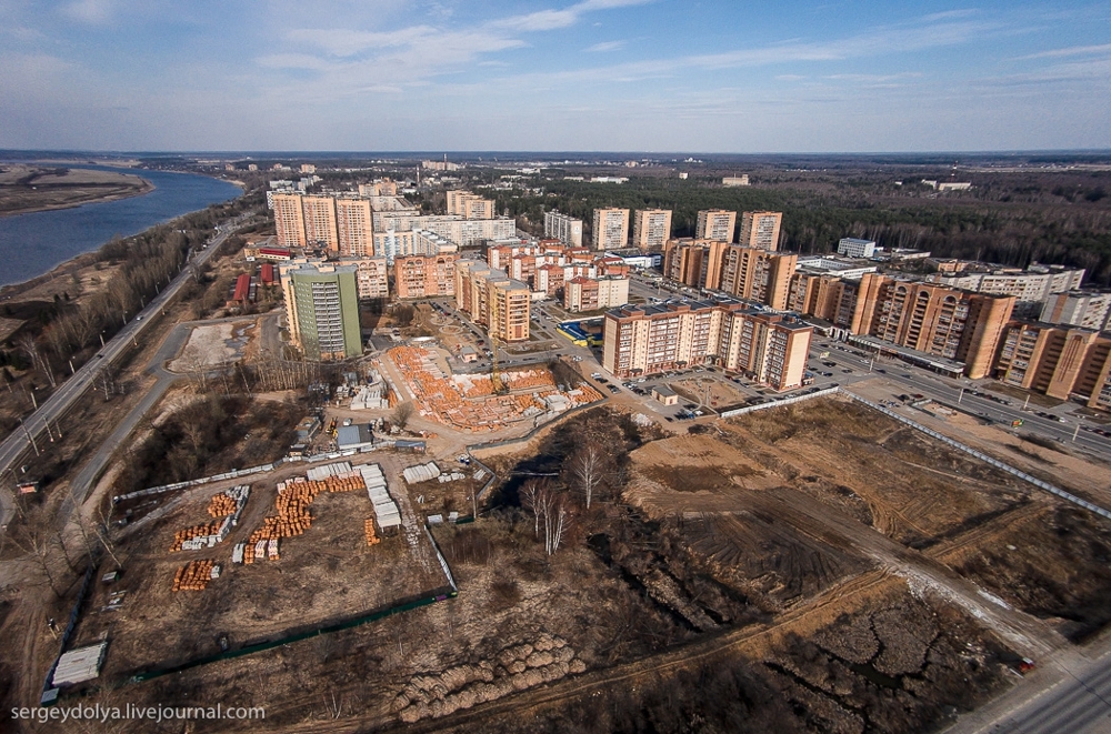  Дубна с высоты птичьего полёта 