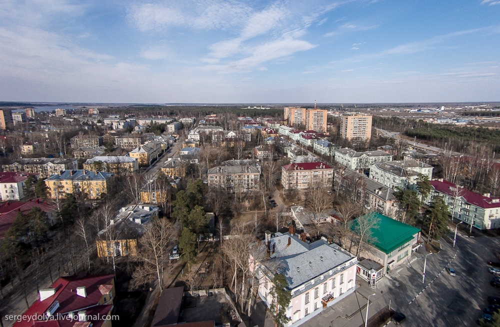  Дубна с высоты птичьего полёта 