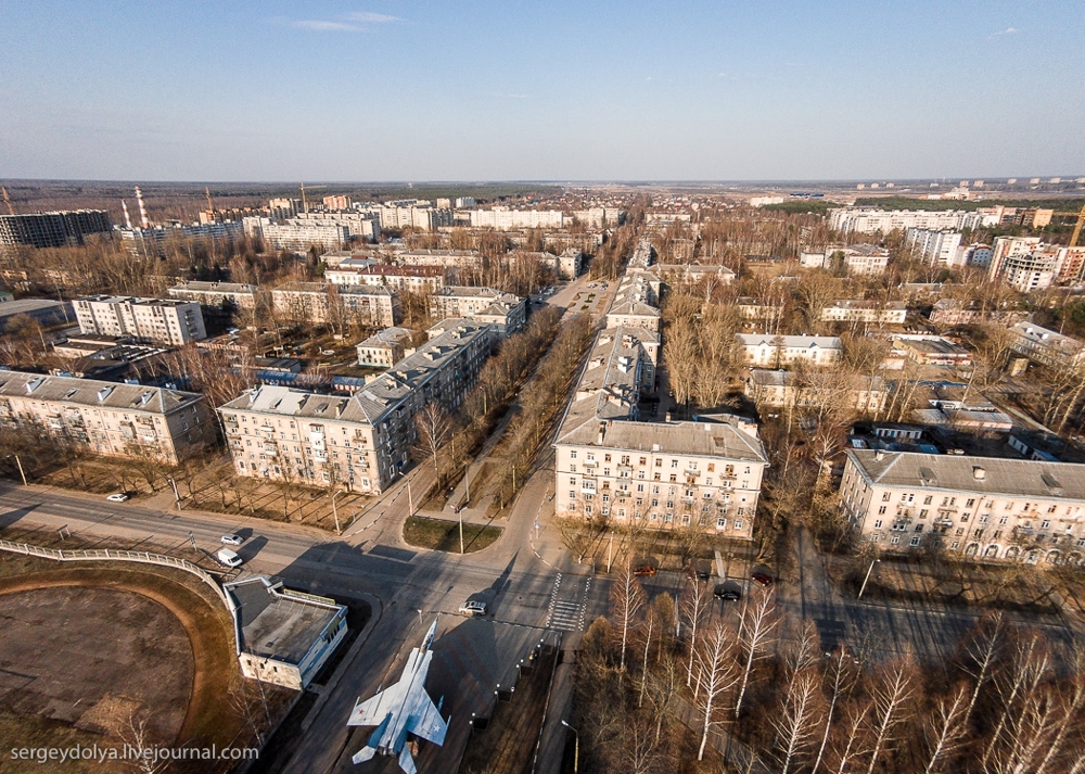  Дубна с высоты птичьего полёта 