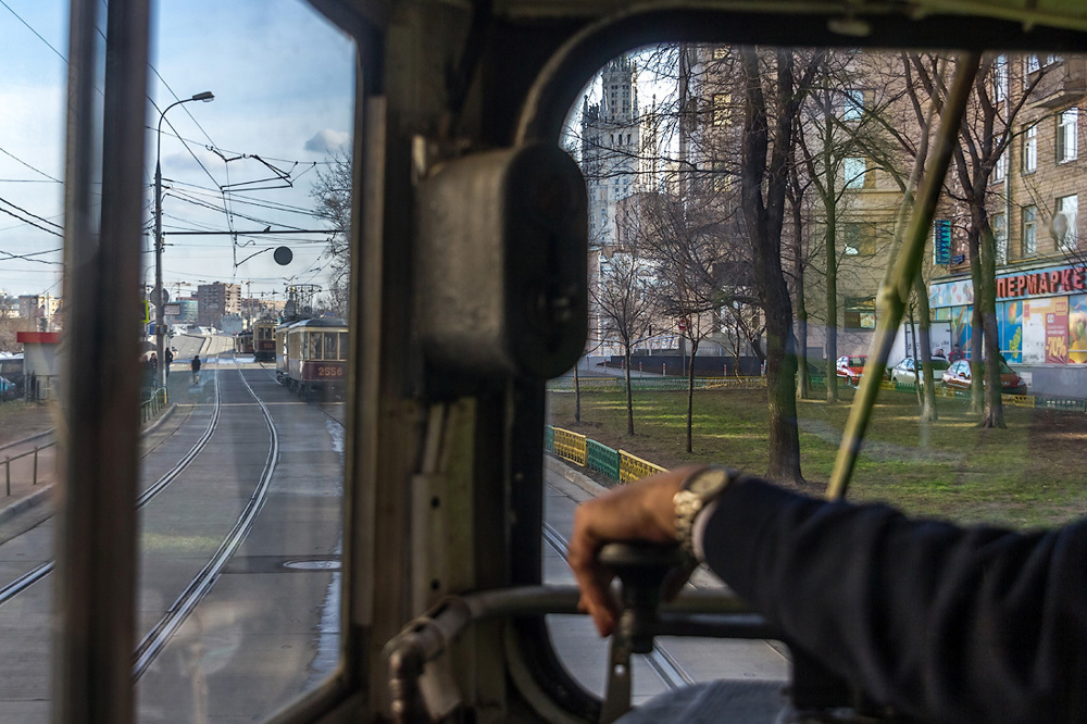 Парад трамваев в Москве