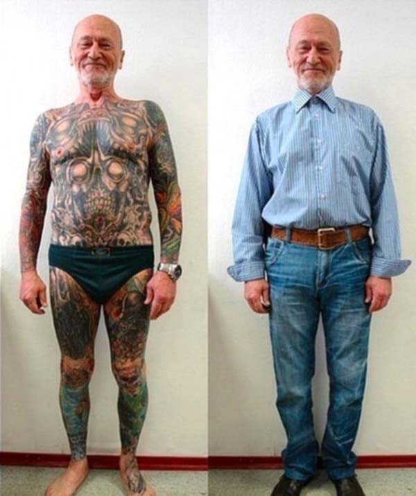 Вечно молодой: татуированные дедушки и бабушки