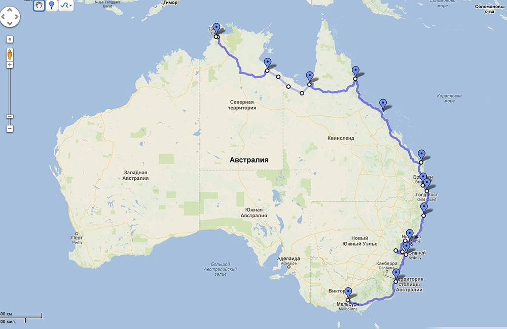 Большое дорожное путешествие по Австралии