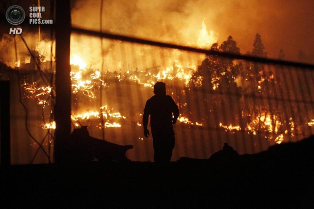 Катастрофический пожар в Вальпараисо