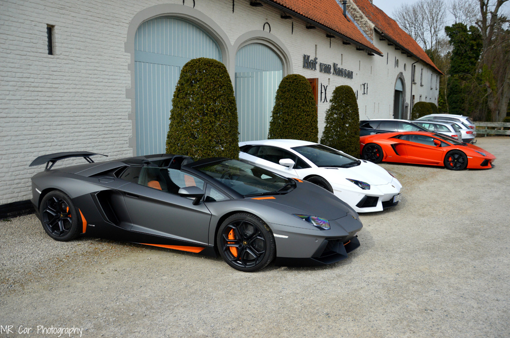 Встреча владельцев Lamborghini в Бельгии