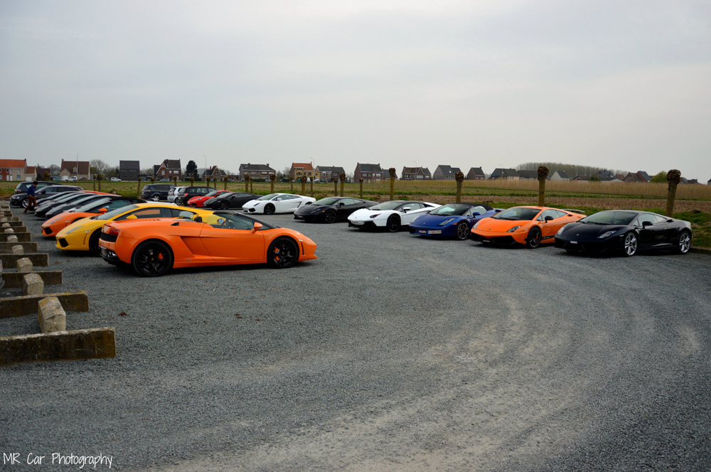 Встреча владельцев Lamborghini в Бельгии