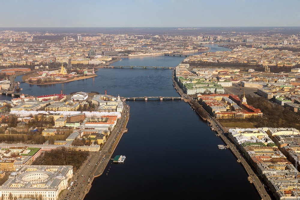 Санкт-Петербург с высоты птичьего полёта 