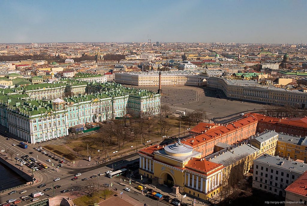 Санкт-Петербург с высоты птичьего полёта 