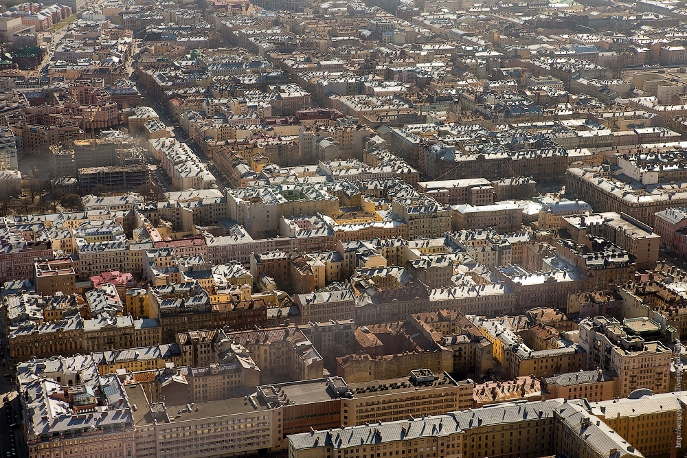 Санкт-Петербург с высоты птичьего полёта 