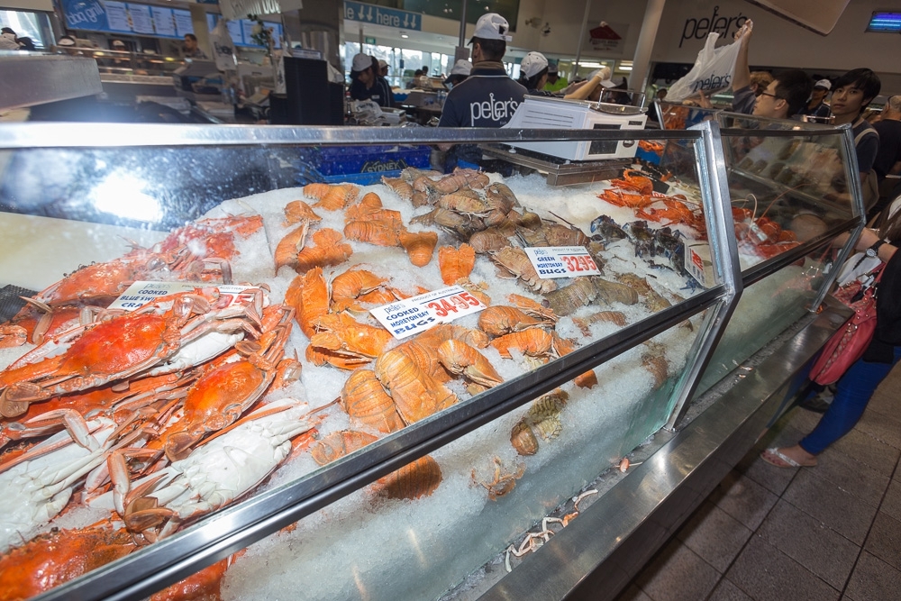 Поход на Sydney Fish Market за лососем