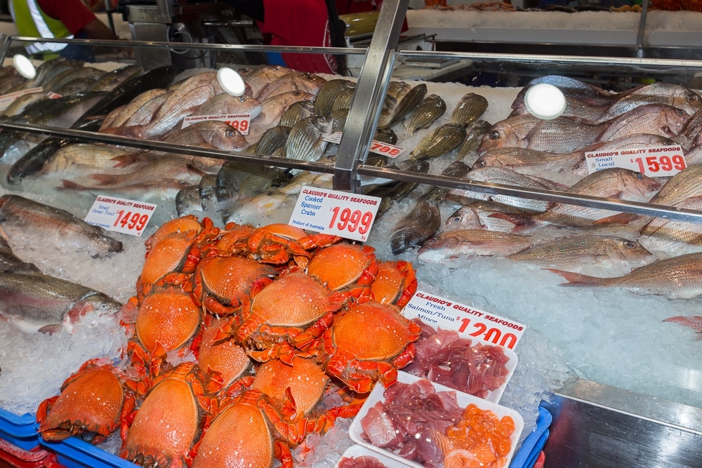 Поход на Sydney Fish Market за лососем