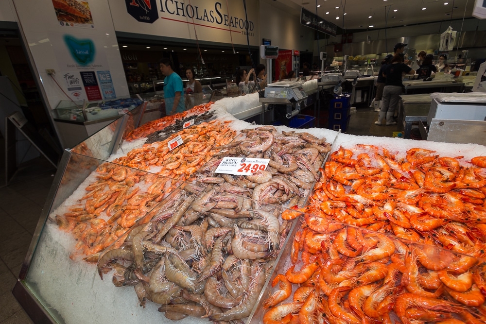 Поход на Sydney Fish Market за лососем