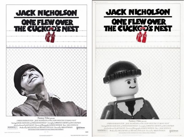 Постеры к фильмам в стиле LEGO