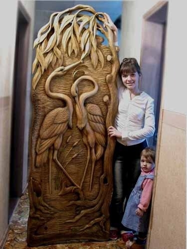 Удивительные работы из дерева.