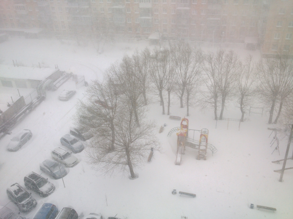 Челябиск завалило снегом