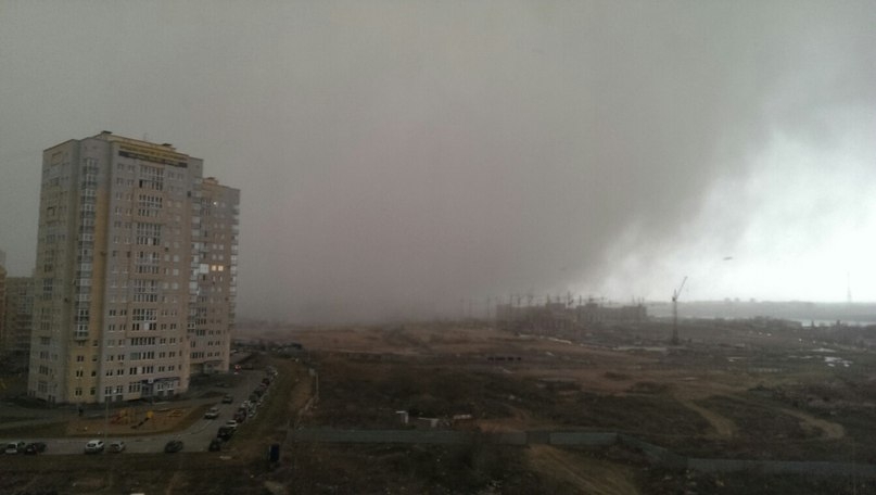 Ураган в Омске 26 апреля 2014