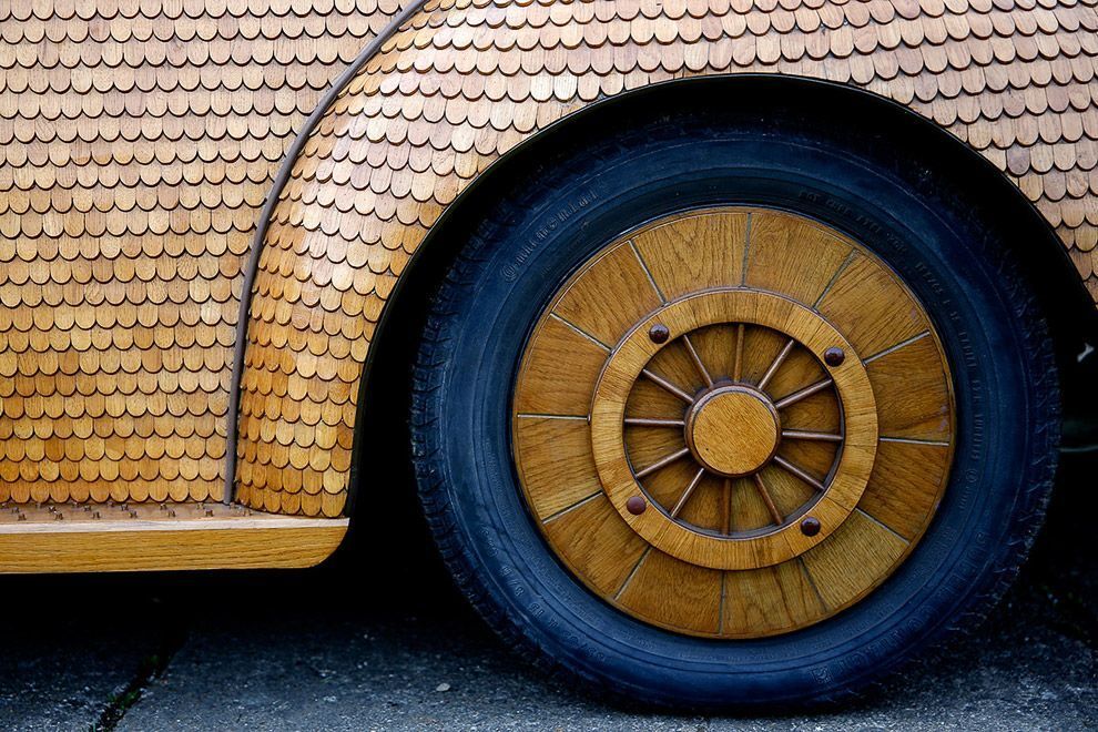 Деревянный Volkswagen Beetle