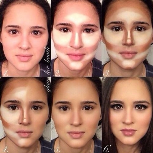 Девушки до и после макияжа 