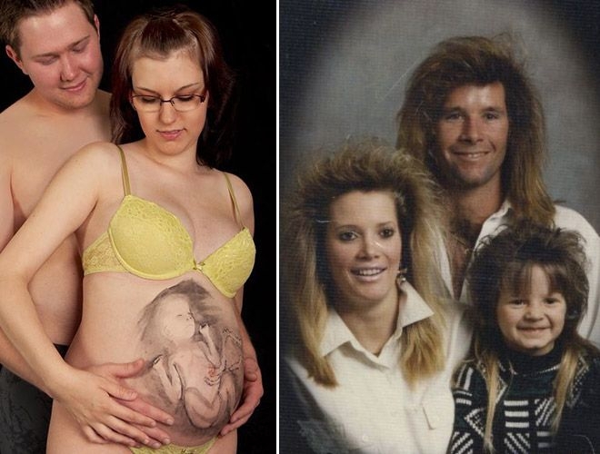 Неудачные семейные фотографии американцев