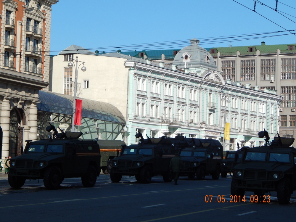 Последний прогон перед Парадом Победы 9 мая 2014.