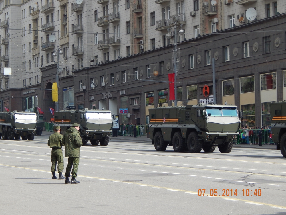 Последний прогон перед Парадом Победы 9 мая 2014.