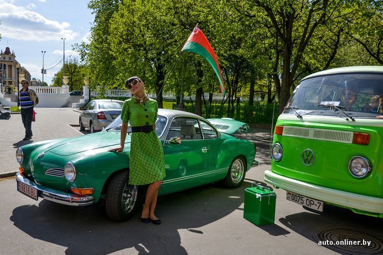 Ретропарад любителей автомобильной классики в Минске