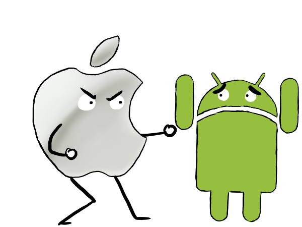 Война фанатов Apple iOS против фанатов Google Android в картинках