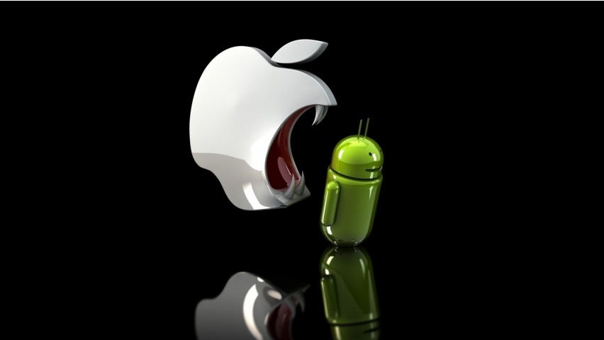 Война фанатов Apple iOS против фанатов Google Android в картинках