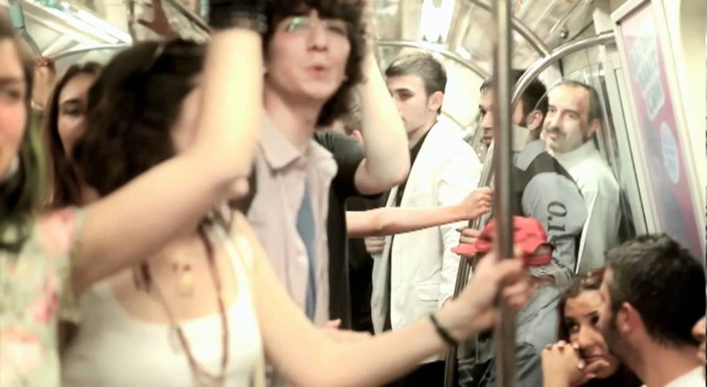 Флешмоб в стамбульском метро
