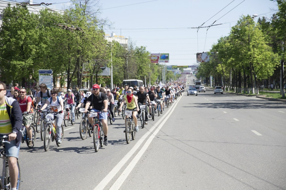 "День 1000 велосипедистов" в Уфе 2014