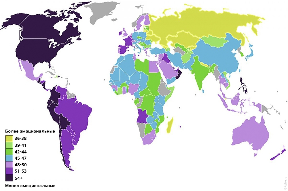 Мировые карты с необычной информацией