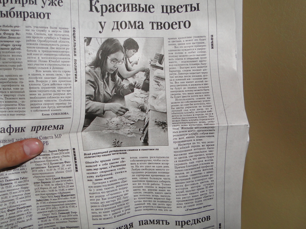 Газета с «травкой»  