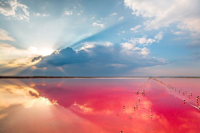 Уникальное озеро в Крыму