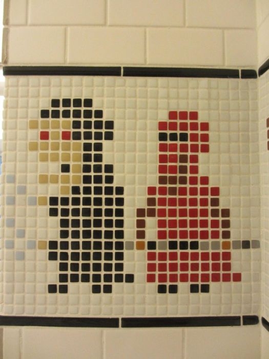 Пиксельные "Звездные войны" в ванной комнате