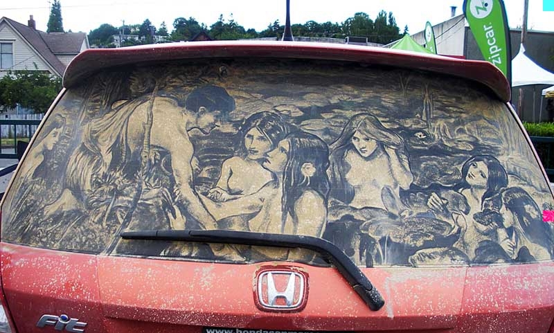 Искусство на грязной машине