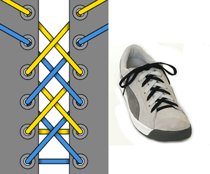 Как завязывать шнурки на кедах, кроссовках: Интересные способы
