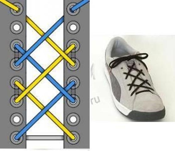 Как завязывать шнурки на кедах, кроссовках: Интересные способы