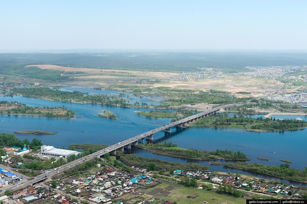 Иркутск с высоты птичьего полёта