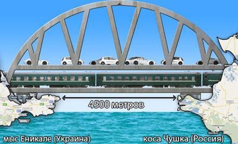 Мост через Керченский пролив подорожал в шесть раз