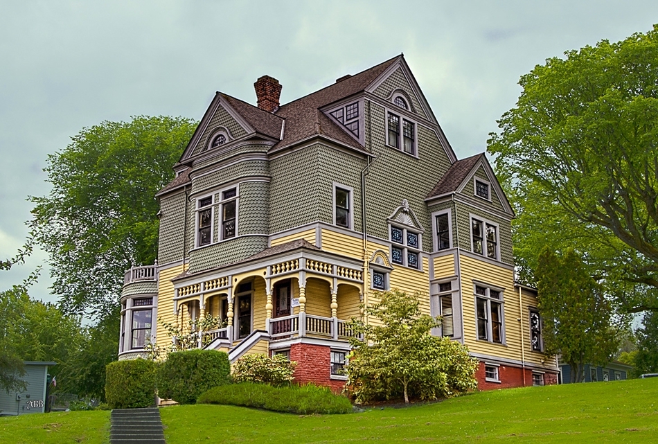 Викторианские дома штата Орегон. USA