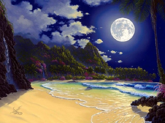 Гавайи: сказочные пейзажи художника John Al Hogue 