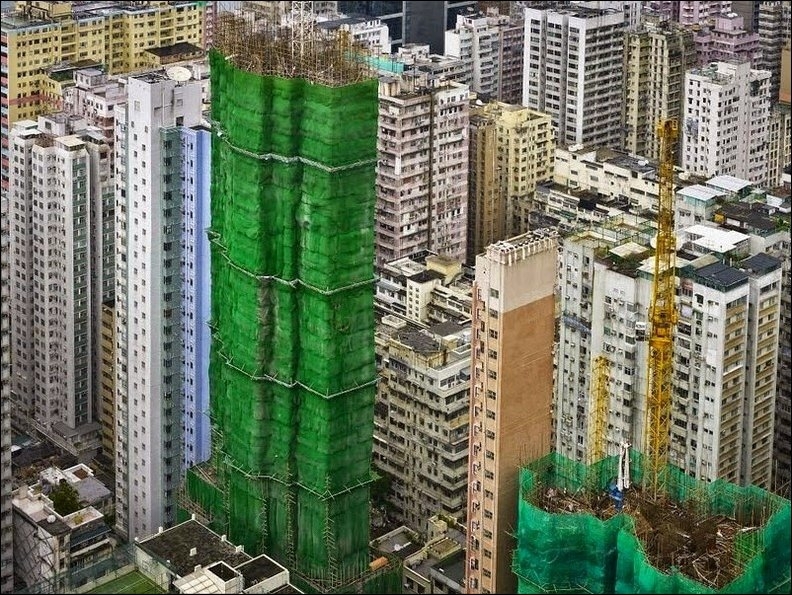 Строительные коконы в Гонконге