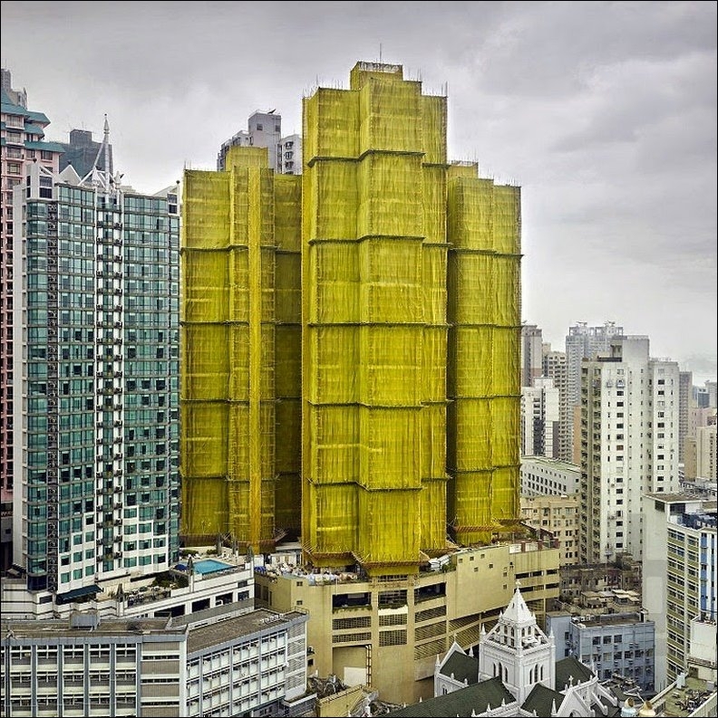 Строительные коконы в Гонконге