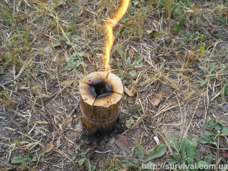 "Индейская свеча" или "деревянный примус"
