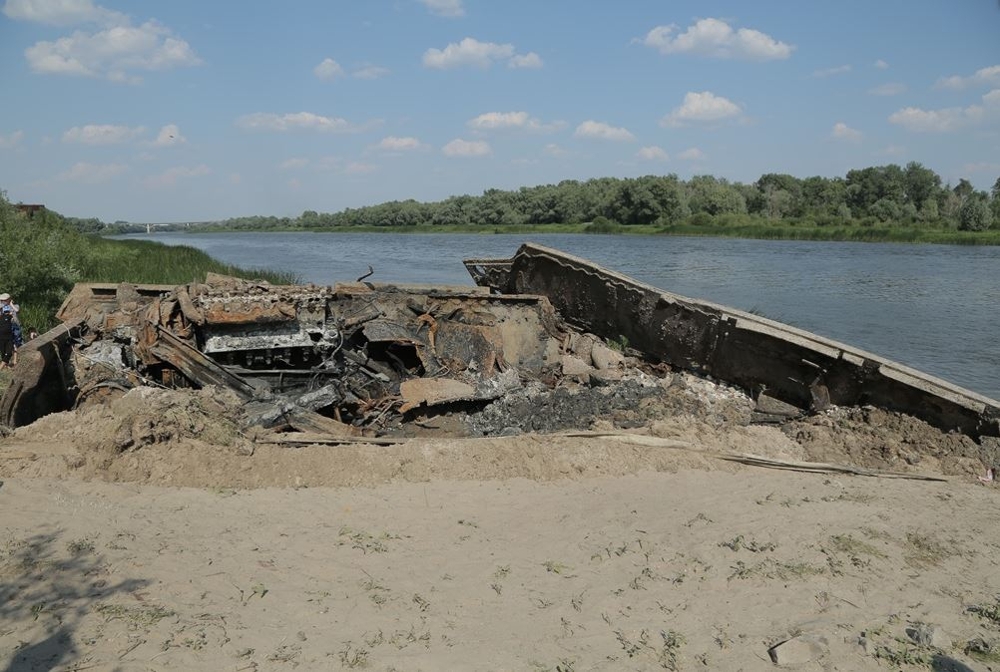 Подъем КВ-1 из реки Дон