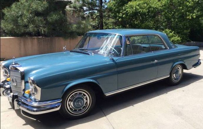 Найдено на eBay. 1965 Mercedes Benz 220 SE Coupe