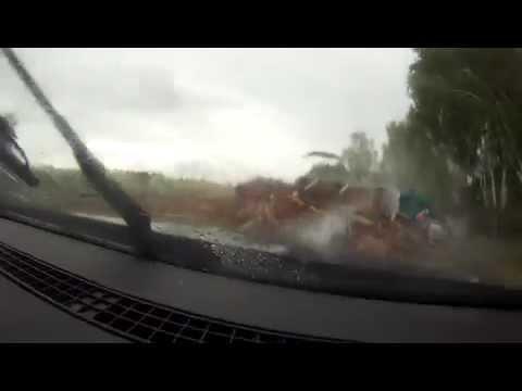 Car crash on the highway Riga-Daugavpils 