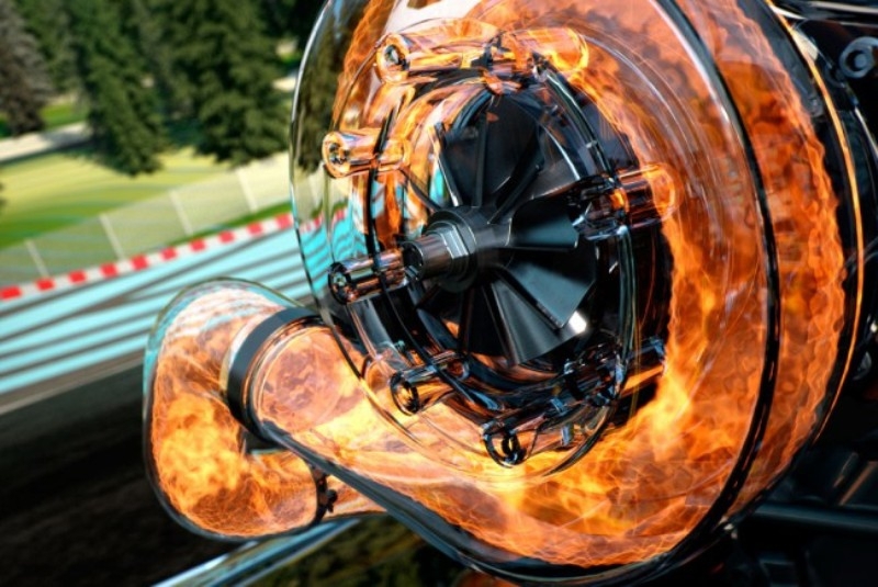 Как выглядит турбина на болидах Формулы-1?