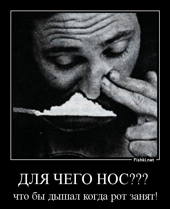 Для чего нос??? 