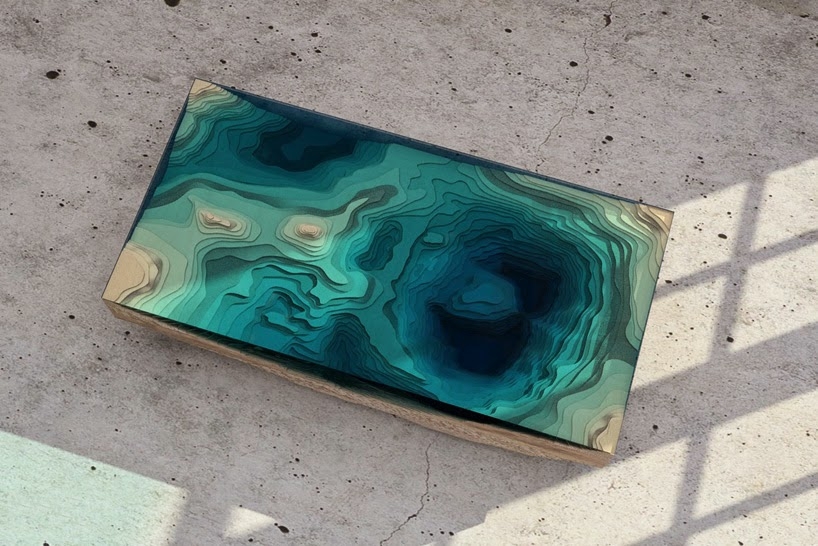 Журнальный столик, напоминающий глубины океана  