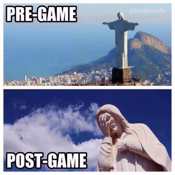 Реакция в соцсетях на разгром Бразилии со счетом 7:1